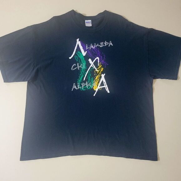 Gildan Other - Gildan Men's Black Lambda Chi Alpha Crew Short Sleeve Graphic Front Tee